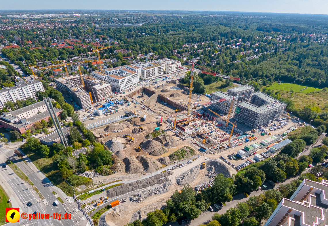 02.09.2023 - eine neue Baugrube auf dem Alexisquartier in Neuperlach